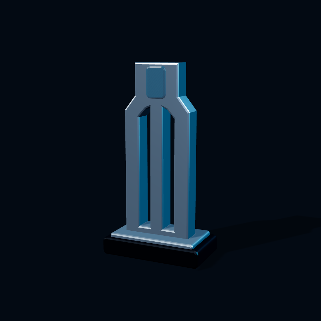 Representación 3D del reconocimiento Mejor solución de informática 2018 · Servitienda