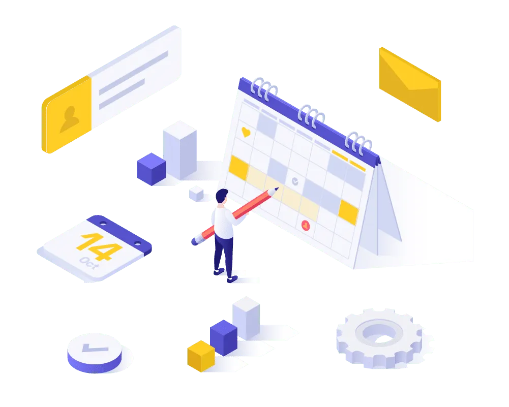 Calendar control of your logistics operations